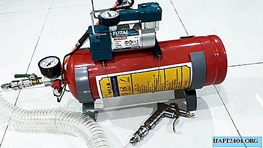 Cómo hacer un receptor para un compresor de 12 V de un extintor de incendios