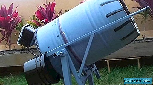 How to make a concrete mixer from a barrel of 200 liters