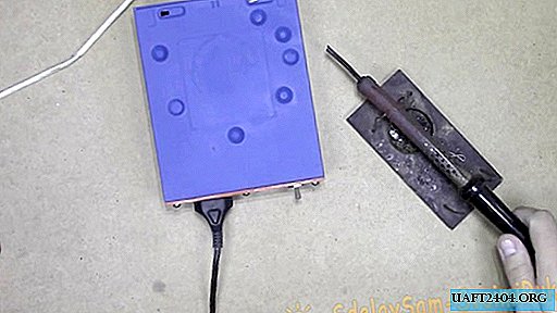 We turn on a low-voltage soldering iron in a network 220 without a transformer