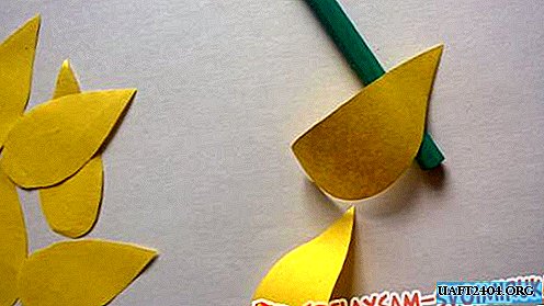 Tarjeta de cumpleaños original con flores en 3D