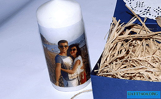 How to transfer a photo to a candle, a gift on March 8