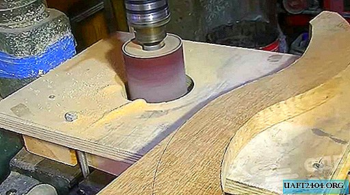 Do-it-yourself drum grinding on the base of a drilling machine