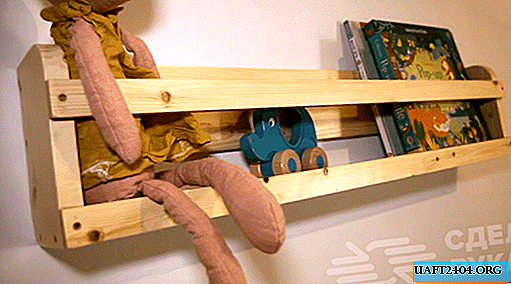 Safe wooden shelves in a nursery
