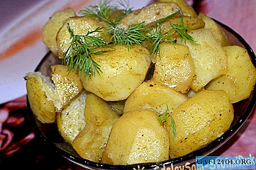 Batatas rápidas no microondas