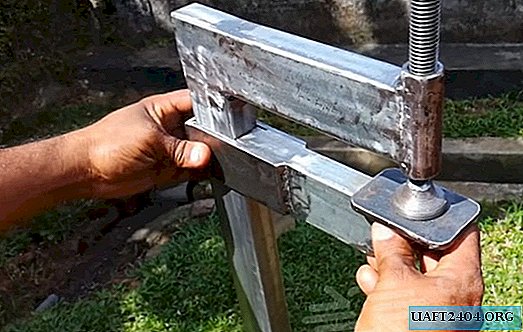 Large homemade profile pipe clamp