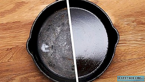 Cast iron pan: carbon removal and care