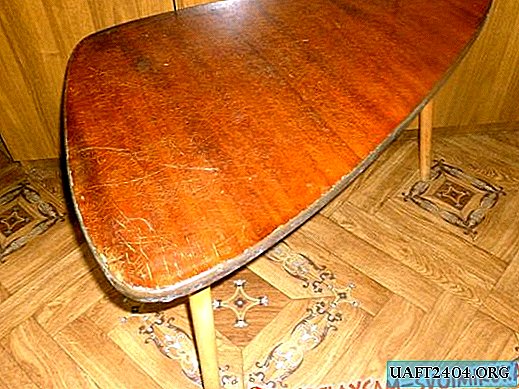 Een oude salontafel versieren