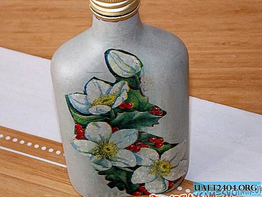 Decoupage Glass Bottle