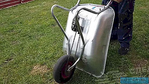 Nous faisons un entraînement électrique sur un chariot de jardin