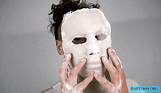 Making a mask of your face from paper and PVA