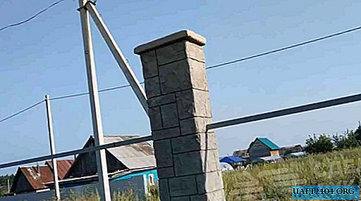 Doe-het-zelf-hoed voor een betonnen pilaar