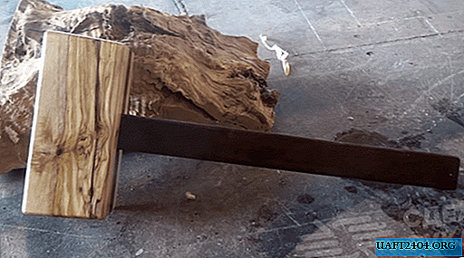 Wooden mallet with beveled edges