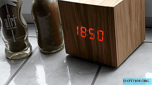 Relógio digital de madeira DIY