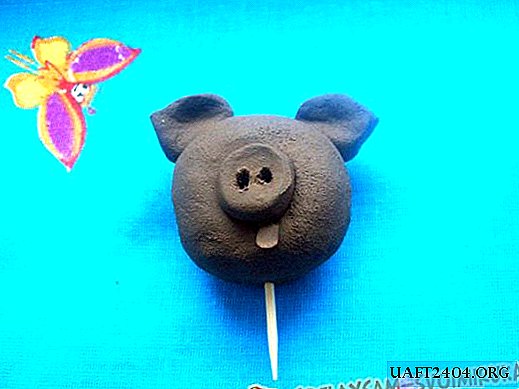 Artesanía de arcilla para niños "Piglet"