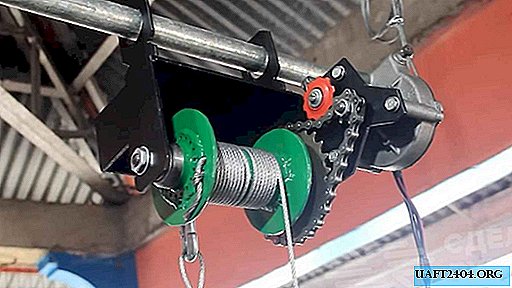 Electric winch from bicycle parts and wiper motor