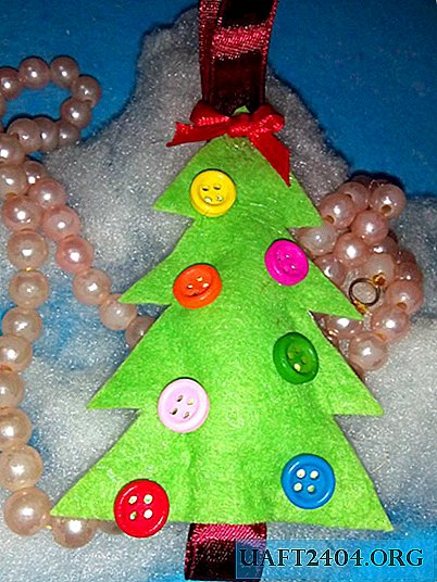 Árvore de Natal feita de guardanapo de viscose