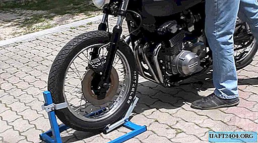 Lock for motorcycle repair and maintenance