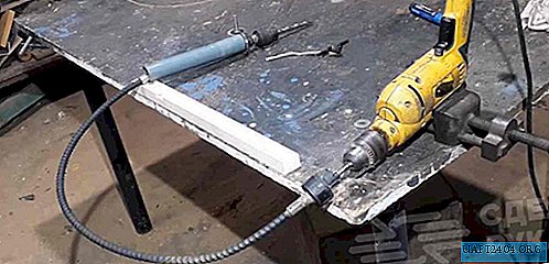 Do-it-yourself flexible shaft for electric drill