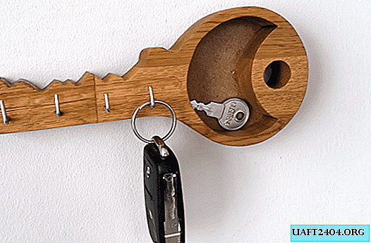 The idea of ​​creating an original secret hanger for keys