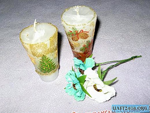 Candle making and decoupage