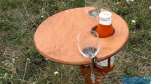 How to make a table for outdoor recreation from plywood