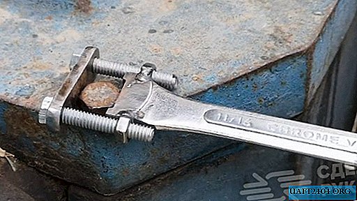 How to make an adjustable wrench from a wrench?