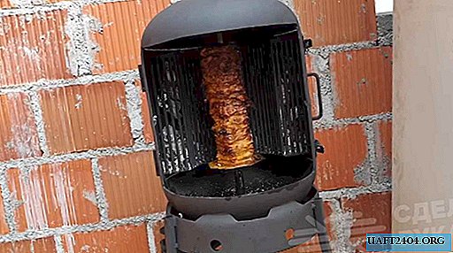 How to make a shawarma grill from a gas cylinder