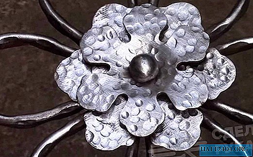 How to make decorative elements in the form of a flower from metal