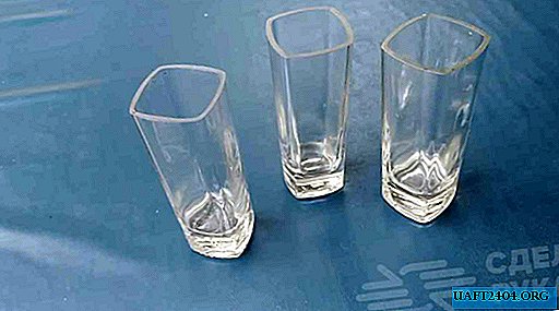 How to make a set of glasses from empty glass bottles