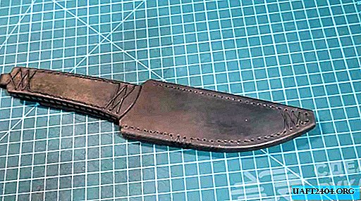 How to make a thick leather sheath with your own hands