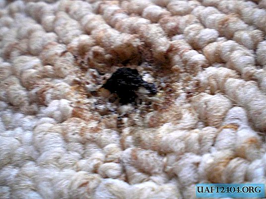 How to repair a burnt carpet