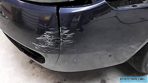 How to repair a crack on a car bumper?