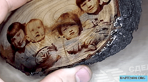 How to transfer a photo to a tree surface