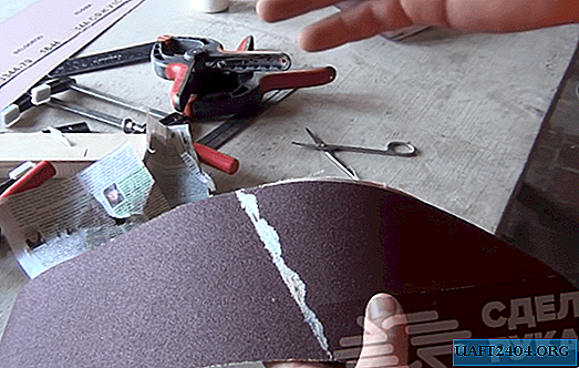 How to glue abrasive tape