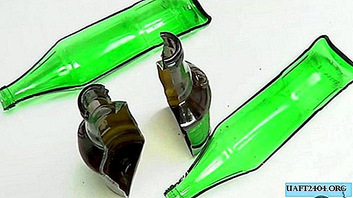Як розрізати пляшку навпіл (уздовж)
