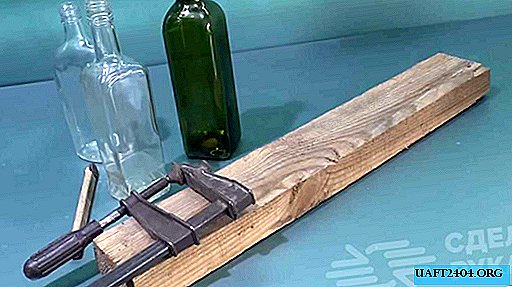 How to cut a square glass bottle