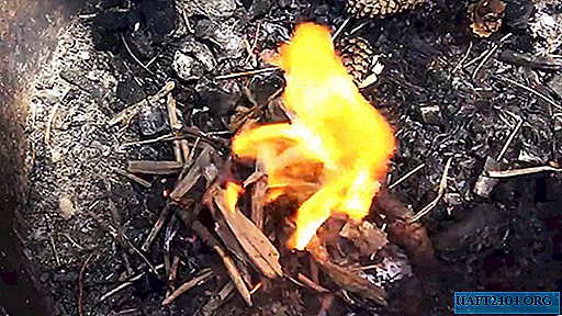 How to light a fire with a plastic bag