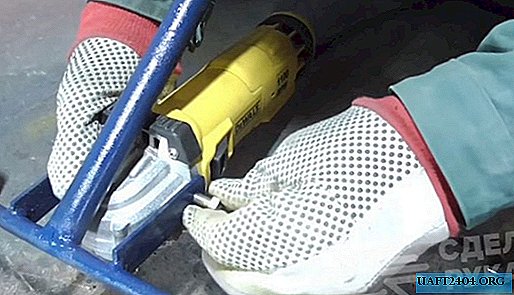 Cómo hacer una recortadora a partir de una amoladora sobre ruedas usted mismo