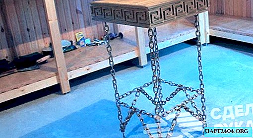 How to make a bar stool from a regular chain