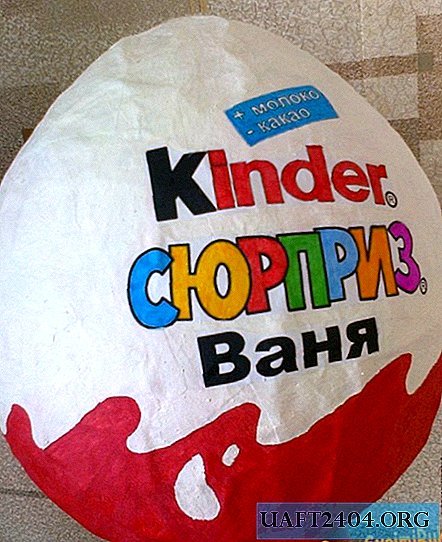 How to make a big Kinder Surprise out of paper