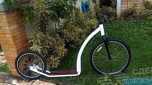 Kā no velosipēdu detaļām izgatavot lielu motorolleru