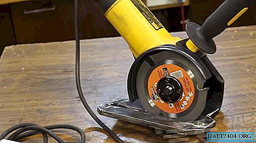 How to make a circular on wood from a small grinder