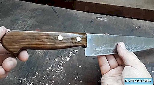 كيفية جعل مقبض خشبي لسكين المطبخ