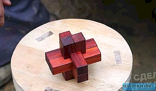 Cara membuat puzzle yang rumit dari balok kayu