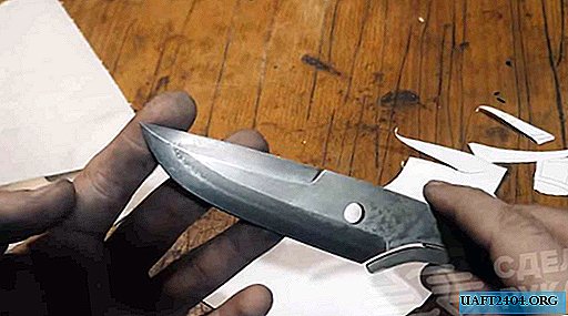 How to make a cool knife from metal scissors