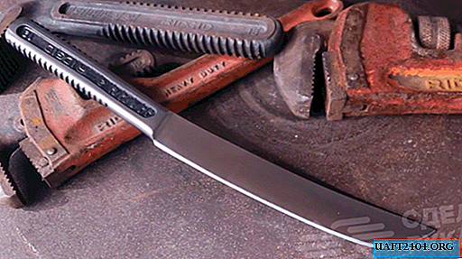 How to make a cool knife from an old pipe wrench