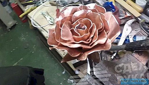 Kā padarīt skaistu vara rozi ar savām rokām