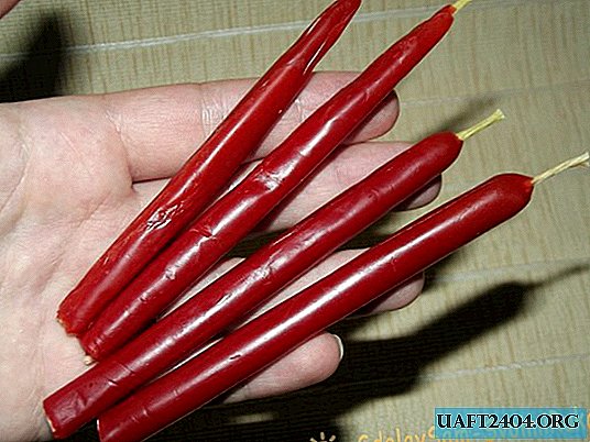 How to make red candles