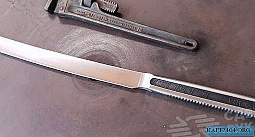 How to make a katana sword from a pipe wrench