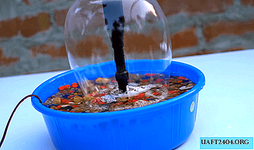 How to make a mini fountain with an electric pump